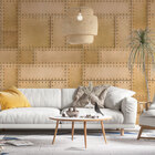 Papel De Parede Ferro Amarelo-60x300cm