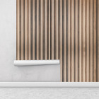 Papel De Parede Filete Amadeirado