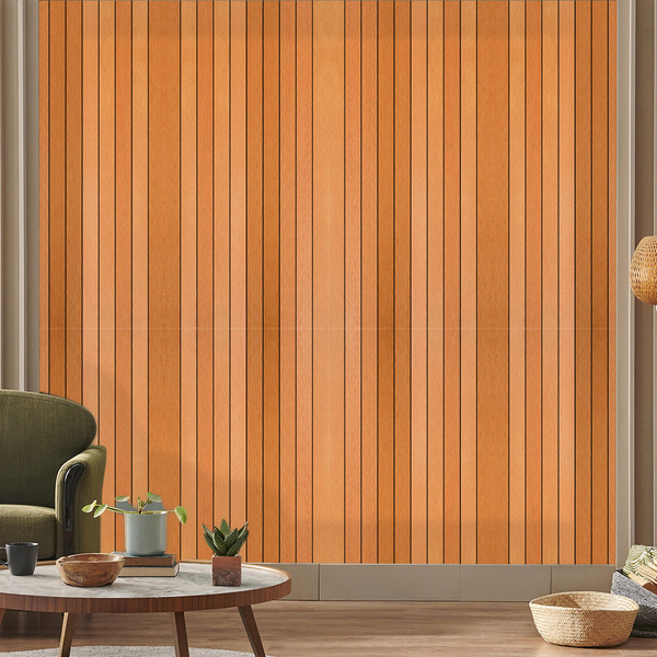 Papel De Parede Filete De Madeira Moderno