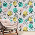 Papel De Parede Floral Abstrato Modelo 05-60x300cm