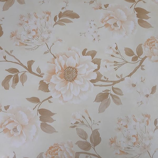 Papel De Parede Floral Amarelo Queimado Fundo Bege Leroy Merlin Plano de fundo amarelo h5. papel de parede floral amarelo queimado fundo bege