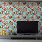 Papel De Parede Floral Colorido-60x300cm