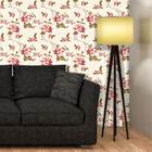 Papel De Parede Floral Com Fundo Arabesco 300