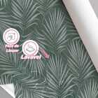 Papel De Parede Floral Jardim Verde Adesivo Lavável 12m