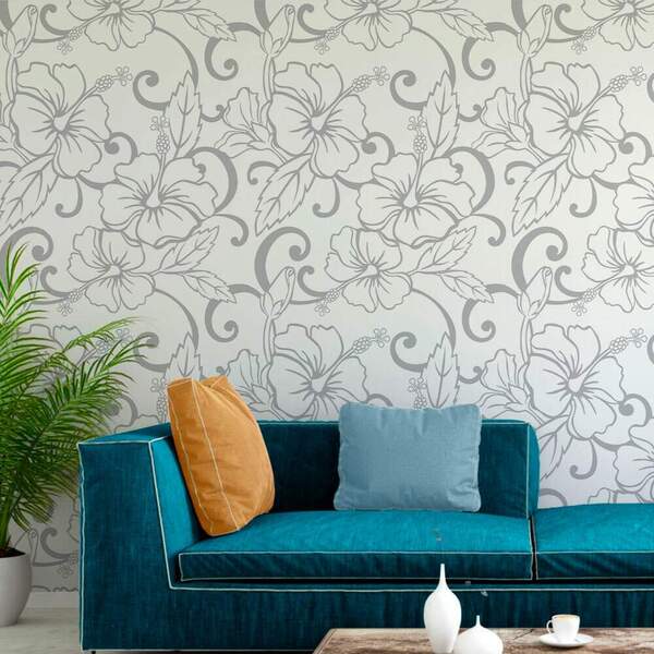 Papel De Parede - Floral Mod 100 - 60x300cm