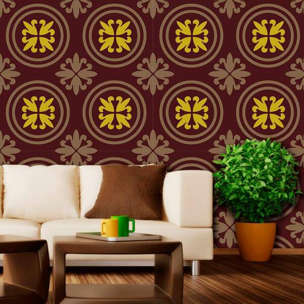 Papel De Parede Floral Modelo - 268-60x300cm