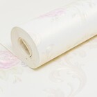 Papel De Parede Floral Off White Com Rosa