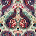 Papel De Parede Floral Paisley - 0 50 X 3 00 Metros