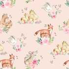 Papel De Parede Floral Rosa Aquarela Flores Primavera Viva La