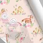 Papel De Parede Floral Rosa Aquarela Flores Primavera Viva La