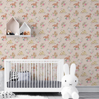 Papel De Parede Floral Rosa Aquarela Flores Primavera Viva La