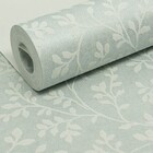Papel De Parede Floral Verde E Branco