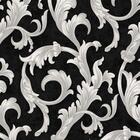 Papel De Parede Florence Preto Arabesco