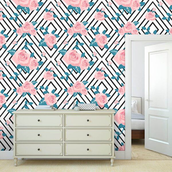 Papel De Parede Flores Aurora - 0 50 X 2 50 Metros