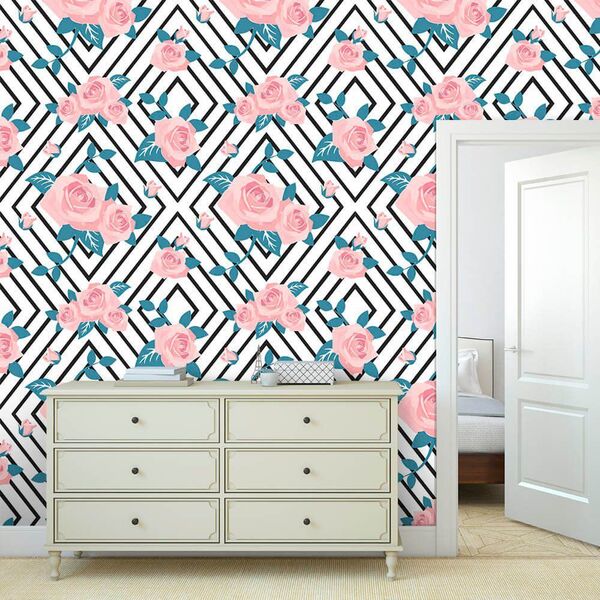 Papel De Parede Flores Aurora - 0 50 X 3 00 Metros