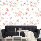 Papel De Parede Flores Rosa Delicada