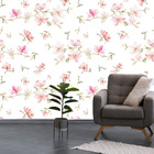 Papel De Parede Flores Rosa Delicada