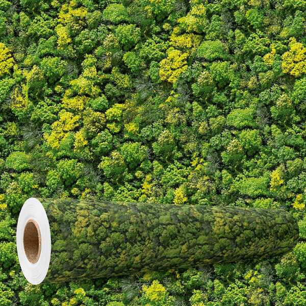 Papel De Parede Floresta Tropical Realista Lavável 10m