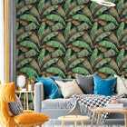 Papel De Parede Folha De Bananeira Tropical Lavável 10m
