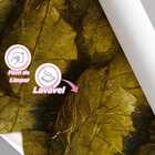 Papel De Parede Folha Seca Do Outono Dourada Realista 10m