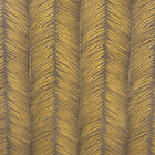 Papel De Parede Folhagem Dourada