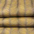 Papel De Parede Folhagem Dourada