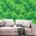 Papel De Parede Folhagem Realista Jardim Verde Viníl 3m