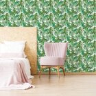 Papel De Parede Folhagem Verde 57x270cm