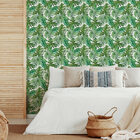 Papel De Parede Folhagem Verde 57x270cm