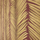 Papel De Parede Folhagem Vermelho E Dourado