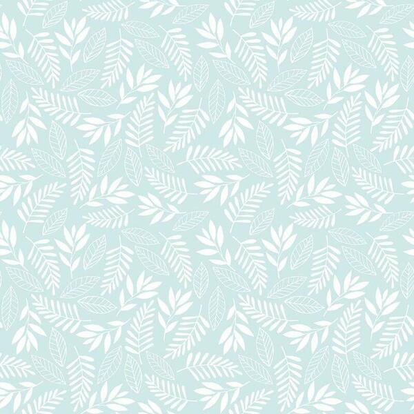 Papel De Parede Folhas De Coala - G78383 Turquesa