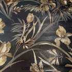 Papel De Parede Folhas E Flores-italiano-tons Dourado  Verde