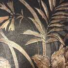 Papel De Parede Folhas E Flores-italiano-tons Dourado  Verde