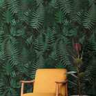 Papel De Parede Folhas Samambaia Jardim Vertical Lavável 6m