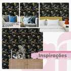 Papel De Parede Folhas Tropicais Jardim Colorido Sala 10m