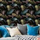 Papel De Parede Folhas Tropicais Jardim Colorido Varanda 18m