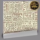 Papel De Parede Food Name Brown - 0 50 X 2 50 Metros