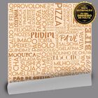 Papel De Parede Food Name Tchan - 0 50 X 3 00 Metros