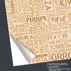 Papel De Parede Food Name Tchan - 0 50 X 3 00 Metros