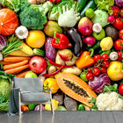 Papel De Parede Frutas Legumes Saúde Cozinha Sala Painel - 15