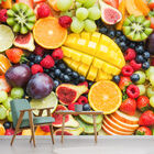 Papel De Parede Frutas Suco Saúde Cozinha Sala Adesivo - 154p