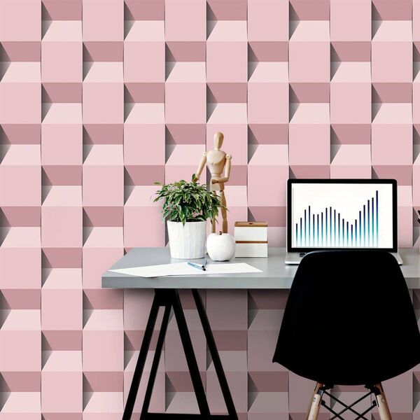 Papel De Parede Fuadi Rose - 0 50 X 2 50 Metros