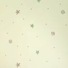 Papel De Parede Fundo Amarelo Estrelas Coloridas