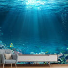 Papel De Parede Fundo Do Mar Natureza Peixes Sala Adesivo - 1