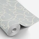 Papel De Parede Fundo Simulando Jeans Com Detalhes Arabescos