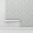 Papel De Parede Fundo Simulando Jeans Com Detalhes Arabescos