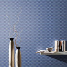 Papel De Parede Fusion Movimento Azul Brilho - Rolo: 10m X 0,