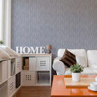 Papel De Parede Fusion Ondulado Cinza Brilho - Rolo: 10m X 0,