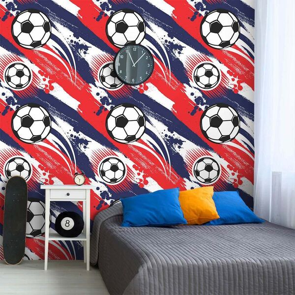 Papel De Parede Fut - 0 50 X 2 50 Metros