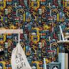 Papel De Parede Gamer 3d Arte Abstrata Auto Colante Colorida